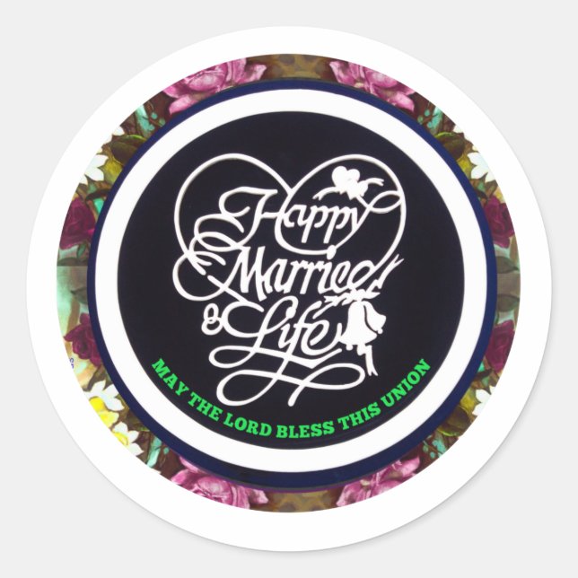Happy Married Life Sticker (Front)