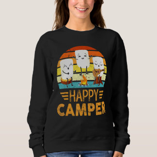 Happy Marshmallow Camper Cute For Kids Women Men Sweatshirt