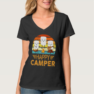 Happy Marshmallow Camper Cute For Kids Women Men T-Shirt