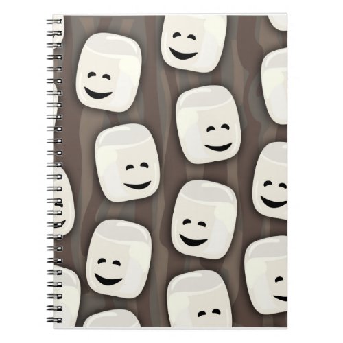 Happy Marshmallow Friends Pattern Notebook