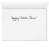 Happy Math Class Cards (Inside Horizontal (Bottom))