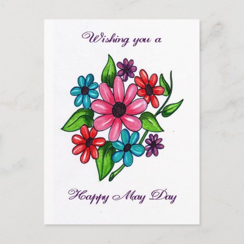 Happy May Day Postcard