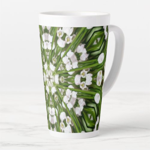 Happy May lily pattern Latte Mug