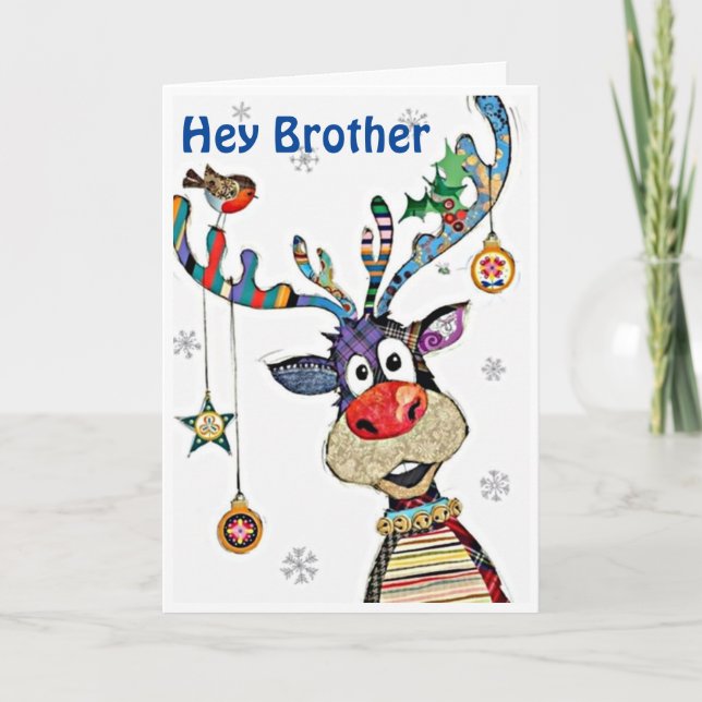 *HAPPY ME** SPENDING CHRISTMAS W/ BROTHER HOLIDAY CARD (Front)