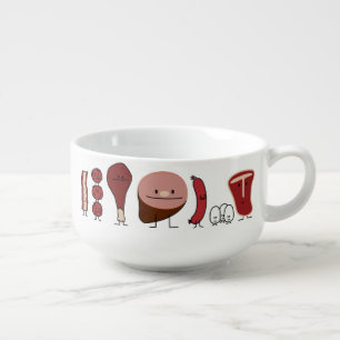 Happy Meat Family Soup Mug