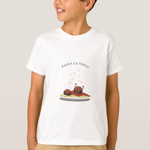 Happy Meatball Pasta La Vista T_Shirt