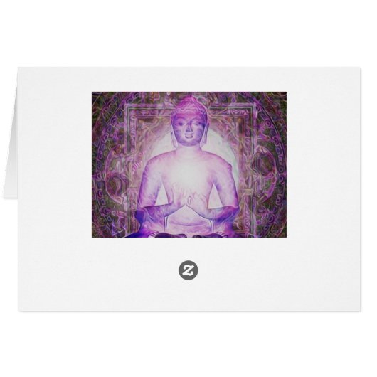 Happy Meditating Buddha (Back Horizontal)