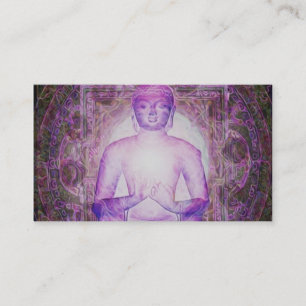 Happy Meditating Buddha Business Card