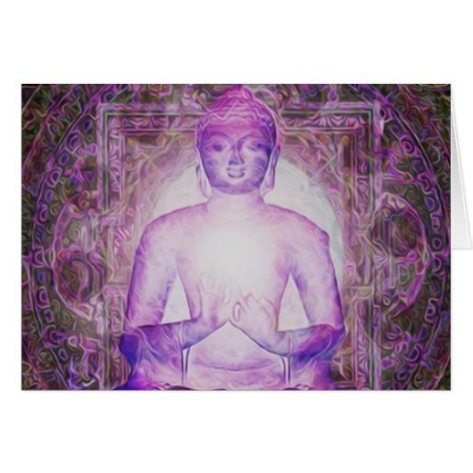 Happy Meditating Buddha Cards (Front Horizontal)