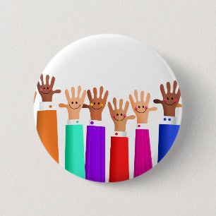 Happy Meeting Pinback Button