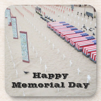 HAPPY MEMORIAL DAY  BEVERAGE COASTER