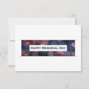 Happy Memorial Day (bokeh) Invitation