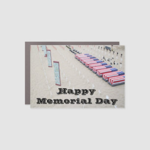 HAPPY MEMORIAL DAY CAR MAGNET