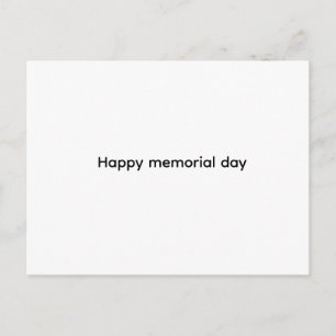 Happy memorial day card
