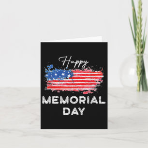 Happy Memorial Day Elegant Design  Card