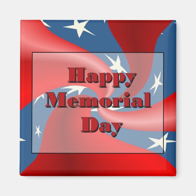 Happy Memorial Day Magnet (Front)