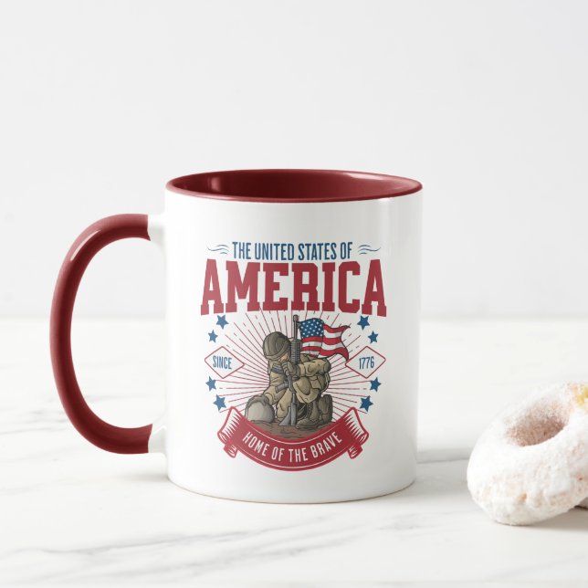 HAPPY MEMORIAL DAY MUG (With Donut)