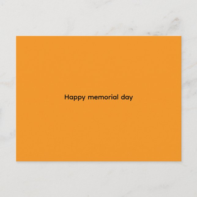Happy  memorial day nniversary Cards (Front)
