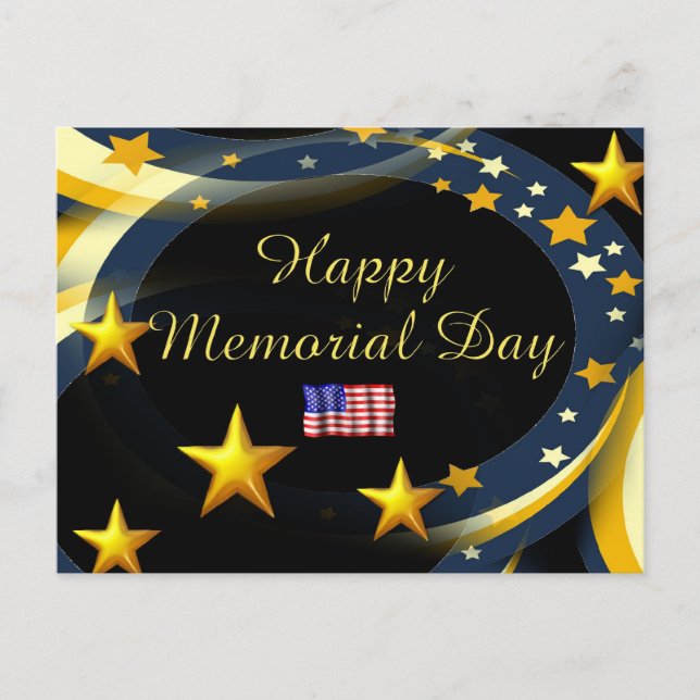 Happy Memorial Day Postcard (Front)