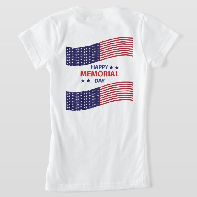 Happy Memorial Day     T-Shirt (Laydown Back)