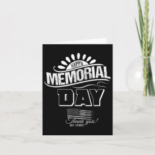 Happy Memorial Day Thank You Gift Card