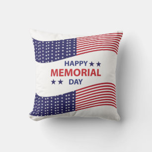 Happy Memorial Day Throw Pillow