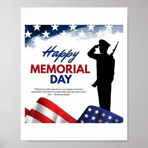 Happy Memorial Day Us Poster