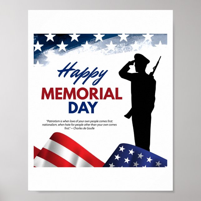 Happy Memorial Day Us Poster (Front)