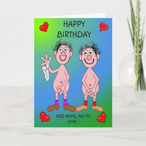 Happy men birthday card