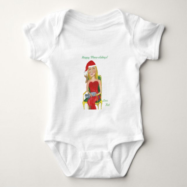 Happy Meow-olidays! Love Kat T-Shirt (Front)