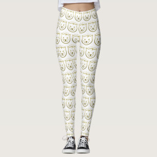 Happy Meow Year - Custom background color Leggings