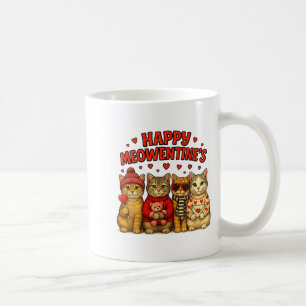 Happy Meowentines Cute Valentine Cats Love Women M Coffee Mug