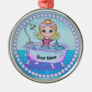 Happy Mermaid Bath ornament