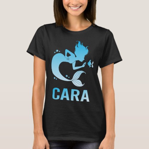 Happy Mermaid _ Cara Name T_Shirt