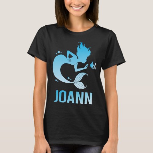 Happy Mermaid _ Joann Name T_Shirt