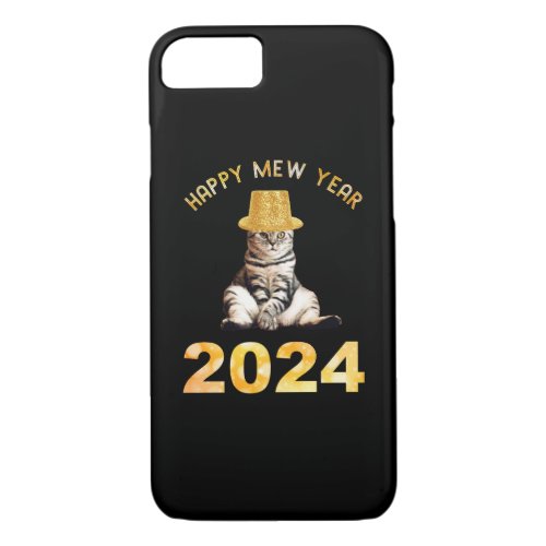 Happy Mew Year 2024 iPhone 87 Case