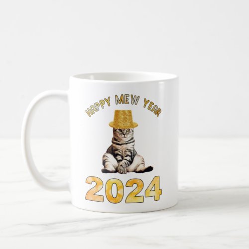 Happy Mew Year 2024 Coffee Mug