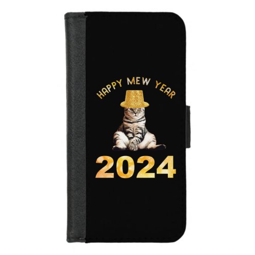Happy Mew Year 2024 iPhone 87 Wallet Case