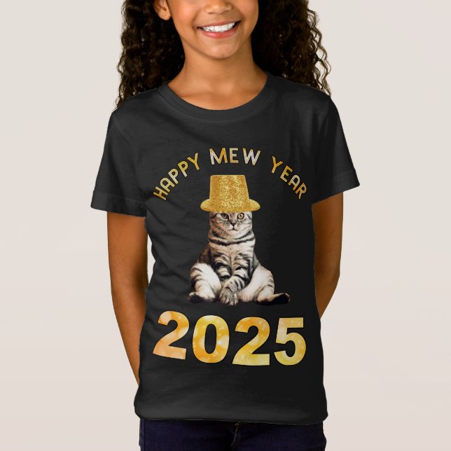 Happy Mew Year 2025 T-Shirt (Front)