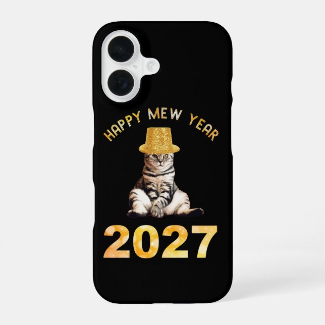 Happy Mew Year 2027 Iphone Case (Back)
