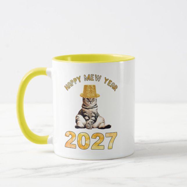 Happy Mew Year 2027 Mug (Left)