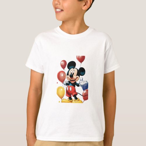 Happy Mickey mouse T_Shirt