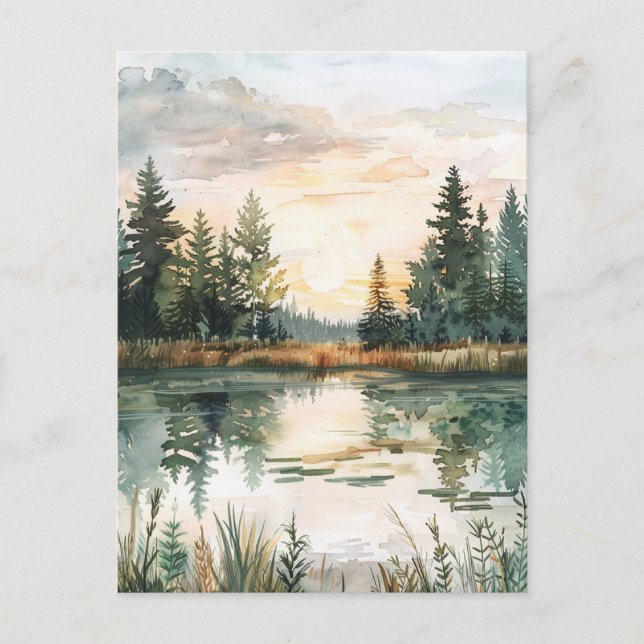 Happy Midsummer Nordic Postcard (Front)