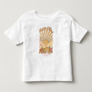 Happy Mind Happy Life Hippy Groovy Vibes Toddler T-shirt