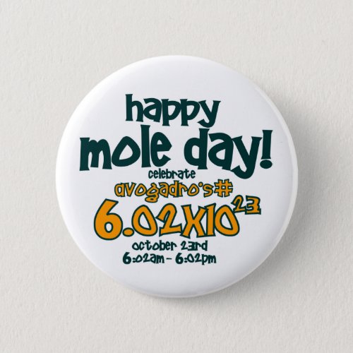 HAPPY MOLE DAY  BUTTON