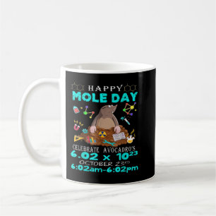 Happy Mole Day October 23rd Funny Chemistry Scienc Coffee Mug