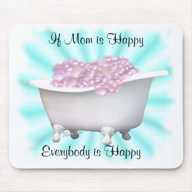 Happy Mom-customize Mouse Pad (Front)