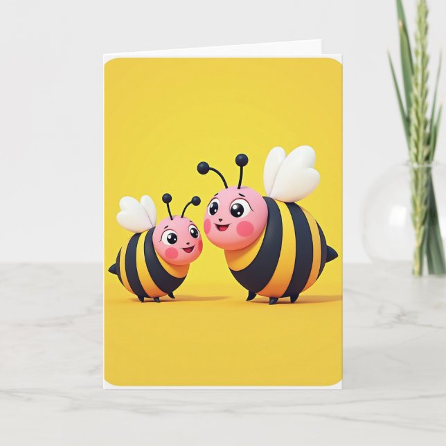 Happy Mom Insect Friends Card (Front)