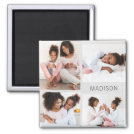 Happy Moments Personalized Photo Magnet