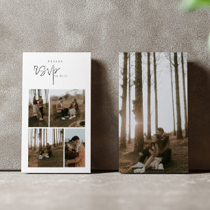 Happy moments photo rsvp enclosure card.